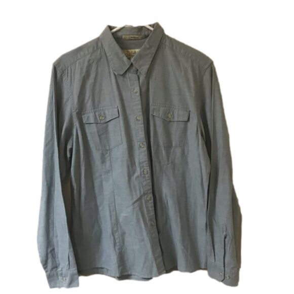 Cabela’s Chambrey Large Reg Button Down Shirt - Picture 1 of 8